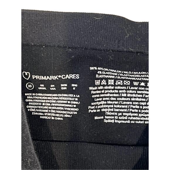 Primark Cares Black Compression Shorts/Tights Womans XS - Picture 3 of 3